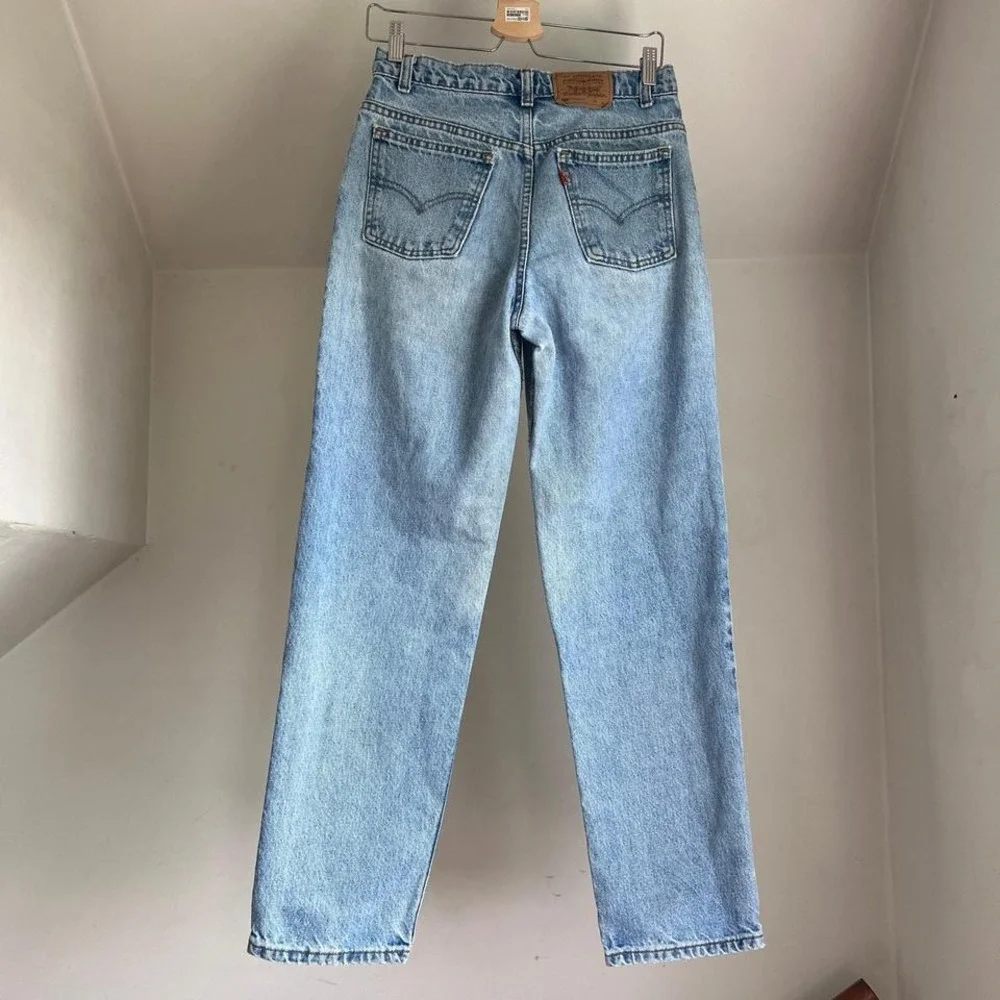 Vintage Levi's 550s orange‎ tab relaxed fit jeans Size 30 x 30 women's - Picture 3 of 7